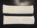 High-Absorbent Bamboo Sweatbands WHITE (Two Pack)
