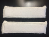 High-Absorbent Bamboo Sweatbands WHITE (Two Pack)