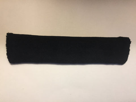 Super Thin High-Absorbent Bamboo Sweatband BLACK (Single Pack)