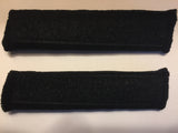 High-Absorbent Bamboo Sweatbands BLACK (Two Pack)