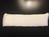 High-Absorbent Bamboo Sweatband WHITE (Single Pack)